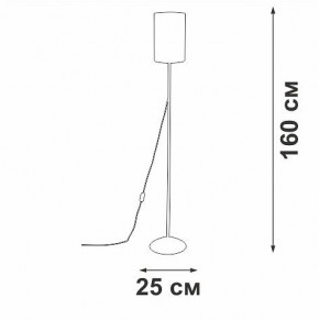 Торшер Vitaluce V2840 V2840-0/1P в Тавде - tavda.ok-mebel.com | фото 3