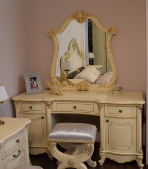 Туалетный стол + Зеркало Мона Лиза (крем) в Тавде - tavda.ok-mebel.com | фото 6
