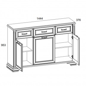 Тумба 3D3S, MONAKO, цвет Сосна винтаж/дуб анкона в Тавде - tavda.ok-mebel.com | фото 2