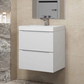Тумба под раковину Uperwood Tanos 50 см, подвесная, белая матовая в Тавде - tavda.ok-mebel.com | фото