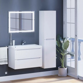 Тумба под раковину Uperwood Tanos 80 см, подвесная, белая матовая в Тавде - tavda.ok-mebel.com | фото 11