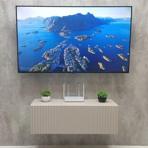 Тумба подвесная под ТВ LINES MTV3-MA 900 Бежевый (Леда-М 10.1.5) в Тавде - tavda.ok-mebel.com | фото 3