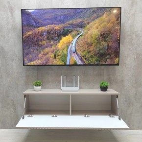 Тумба подвесная под ТВ LINES MTV4-MA 1150 Бежевый (Леда-М 10.1.5) в Тавде - tavda.ok-mebel.com | фото 3