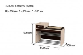 ОЛЬГА 5 Тумба в Тавде - tavda.ok-mebel.com | фото 3