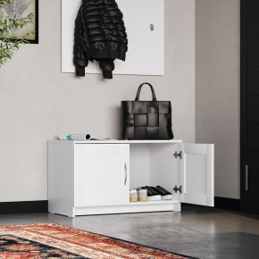 Тумба СИРИУС двухдверная низкая, цвет белый в Тавде - tavda.ok-mebel.com | фото 4