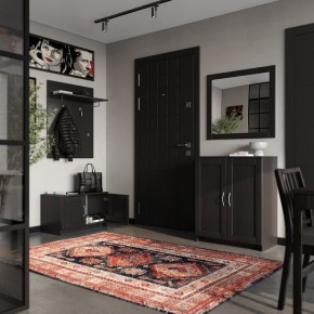 Тумба СИРИУС двухдверная низкая, цвет Дуб Венге в Тавде - tavda.ok-mebel.com | фото 4