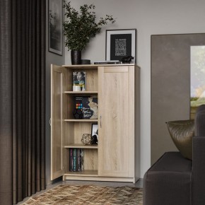 Тумба СИРИУС двухдверная высокая, цвет Дуб Сонома в Тавде - tavda.ok-mebel.com | фото 4
