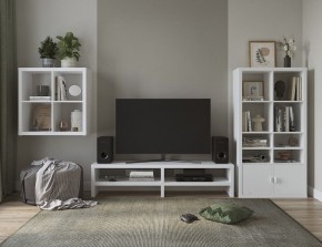 ТВ-тумба Энкель ТВ16, тамбурат, цвет белый в Тавде - tavda.ok-mebel.com | фото 4