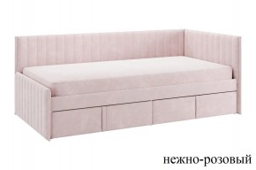 ТВИКС Кровать (тахта) с ящиками 900 (нежно-розовый) в Тавде - tavda.ok-mebel.com | фото