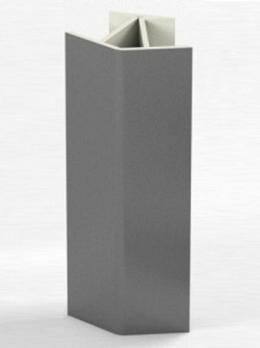 Угловое соединение для цоколя 135 гр. h100 мм (Алюминий, Белый, Черный, Сонома) в Тавде - tavda.ok-mebel.com | фото