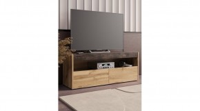 ВЕГАС Тумба ТВ (Дуб Вотан/Ателье темный​​​​​​​) в Тавде - tavda.ok-mebel.com | фото