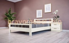 ВЕРОНИКА-3 Кровать из массива 1200 (Слоновая кость) в Тавде - tavda.ok-mebel.com | фото
