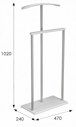 Вешалка для костюма Дэви 1 в Тавде - tavda.ok-mebel.com | фото 6