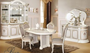 Витрина угловая (правая) 01.331 Роза (беж) в Тавде - tavda.ok-mebel.com | фото 2