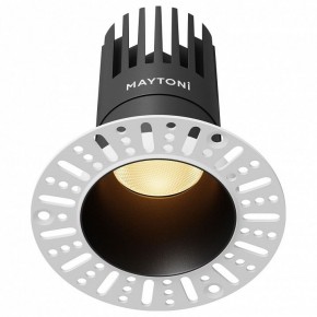 Встраиваемый светильник Maytoni Dip DL122-15W-2.7K-TRS-B в Тавде - tavda.ok-mebel.com | фото