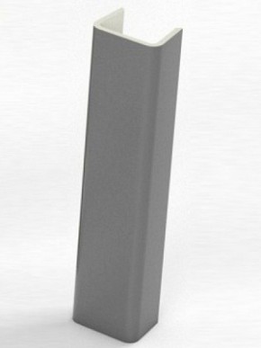 Торцевая заглушка  для цоколя h100 мм (Алюминий, Белый, Черный, Сонома) в Тавде - tavda.ok-mebel.com | фото