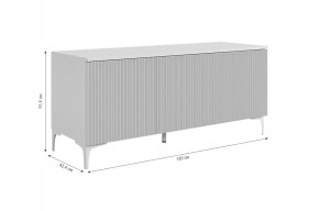 ЗЕФИР Гостиная К2 (белое дерево/черный муар) в Тавде - tavda.ok-mebel.com | фото 4