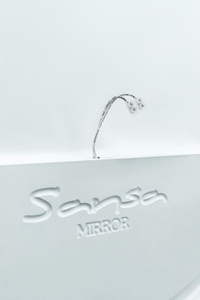 Зеркало Gia 75 white с подсветкой Sansa (SGa1044Z) в Тавде - tavda.ok-mebel.com | фото 5